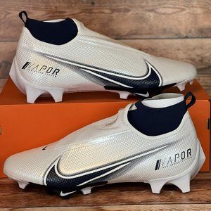 Nike Vapor Edge Pro 360 White/Navy Football Cleats Men's Size 15 AO8277-106